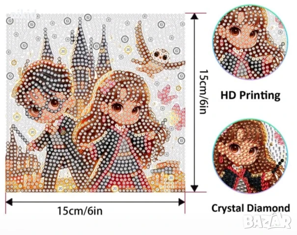 3D гоблен Хари Потър Harry Potter диамантен картина мозайка за направа схема камъчета канава, снимка 3 - Гоблени - 50922506