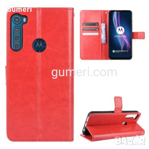  Motorola Moto One Fusion Plus Калъф тип тефтер , снимка 6 - Калъфи, кейсове - 30459808