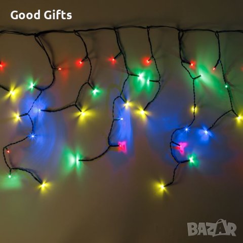 Коледни лампички Завеса, 200 LED, Многоцветни
