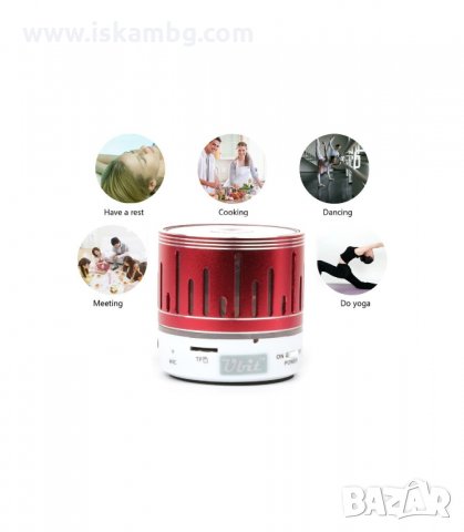 МИНИ BLUETOOTH LED КОЛОНКА, USB, SD, RADIO - код C-203