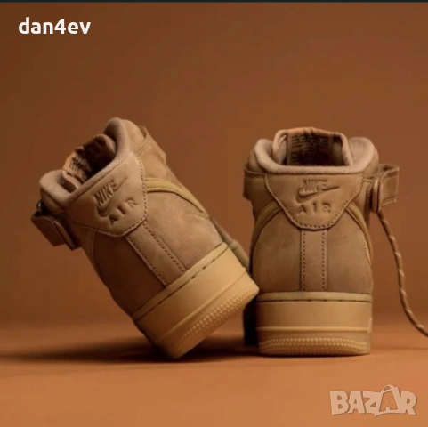 Nike Air Force 1 Mid '07 'Flax', снимка 4 - Маратонки - 54197016