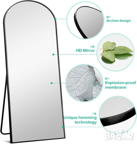 Огледало за стена с допълнителна защита против счупване или надиране M16354, снимка 2 - Огледала - 42900807