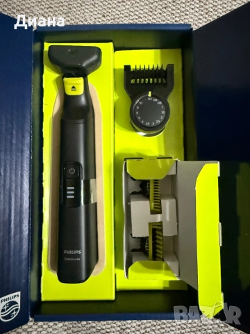 Тример Philips one blade лице+тяло, снимка 3 - Друга електроника - 52595512