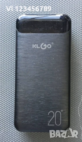KLGO Преносима батерия 20000mAh premium KP-89, Power bank, снимка 2 - Външни батерии - 52122162