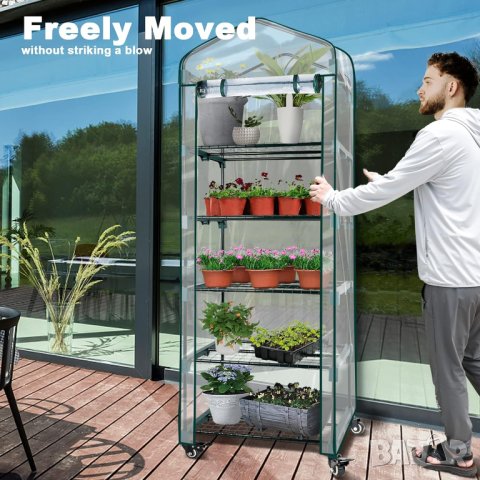 Малка преносима оранжерия на 5 етажа G304A01, снимка 7 - Оранжерии - 42887537
