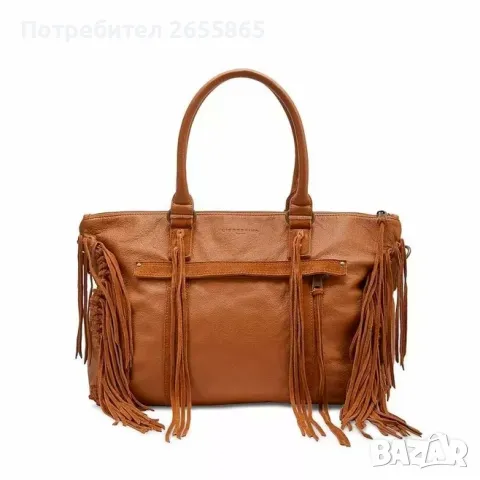 Дамска голяма кожена чанта