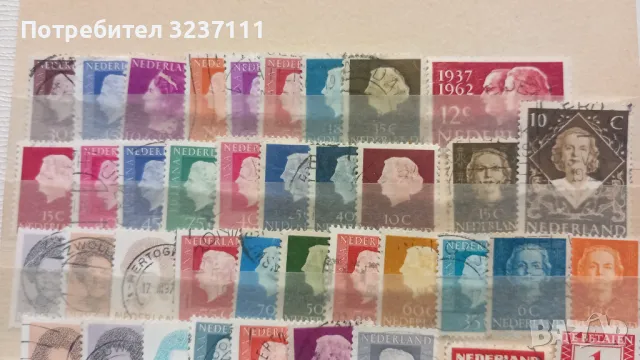 Марки Нидерландия , снимка 2 - Филателия - 48627626