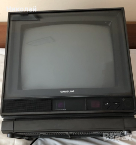 Телевизор Samsung CX-348ZME, работещ перфектно, ретро, портативен, подходящ за кабелна, дистанционно, снимка 2 - Телевизори - 52012868