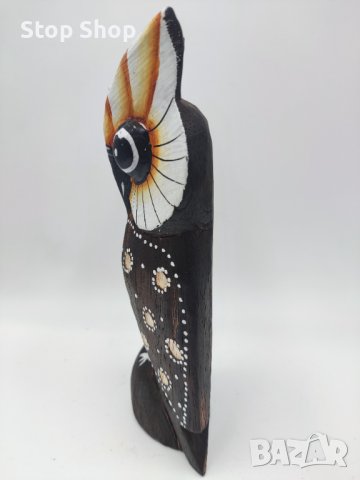 Бухал дърворезба Индонезия дърво , снимка 4 - Декорация за дома - 38097305