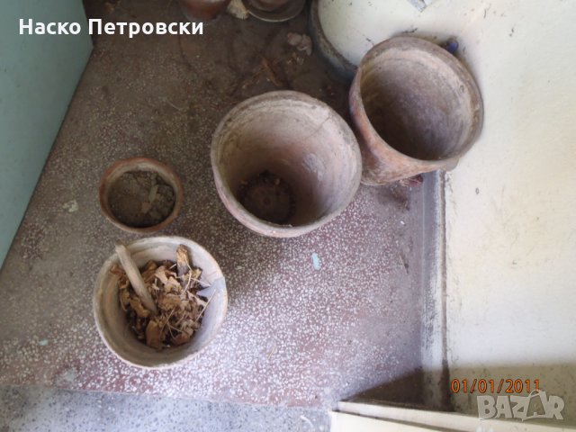Ретро Керамични саксии за растения всякакви размери, употребявани и чисто нови; поставки за саксии , снимка 8 - Саксии и кашпи - 29813849
