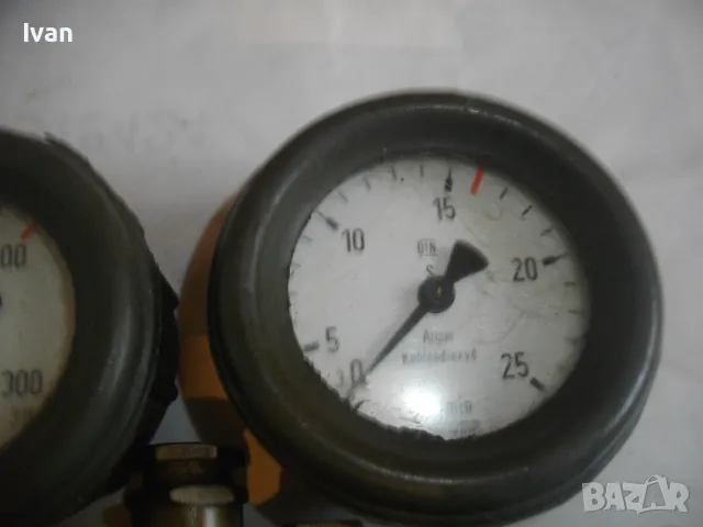 АРГОНОВ РЕДУЦИР ВЕНТИЛ ЗА ГАЗ АРГОН ПРОФЕСИОНАЛЕН DERLIKON МАСИВЕН 0-315 bar 0-25NL/min, снимка 10 - Други инструменти - 48090143