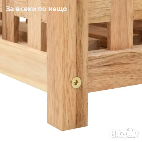 Дървена поставка за чадъри, орех масив, 18x18x50 см Код P309, снимка 4 - Декорация за дома - 49785845