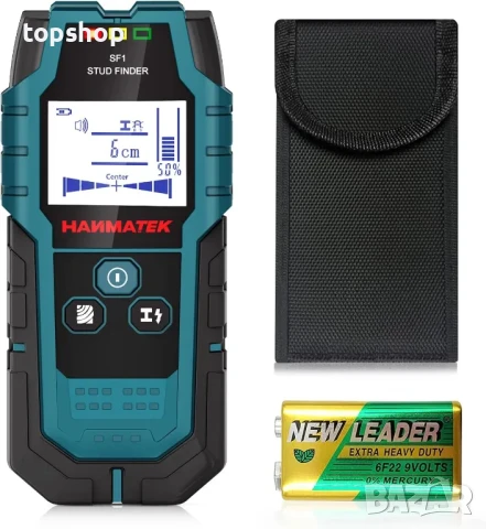 HANMATEK Stud Finder 5 в 1 цифров скенер за стена, детектор за дърво, метали, кабели