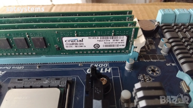 Дънна платка Gigabyte GA-990XA-UD3 Socket AM3+ CPU+FAN+RAM, снимка 7 - Дънни платки - 52592214