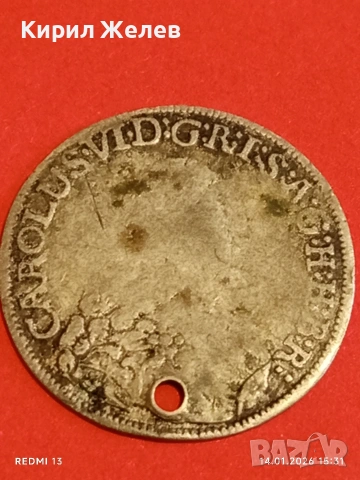 Сребърна монета 6 кройцера Карл шести Австрия за КОЛЕКЦИЯ 52565, снимка 8 - Нумизматика и бонистика - 53097429