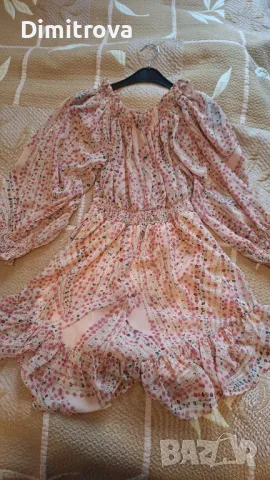 Къса шарена лятна рокля, снимка 4 - Рокли - 50094959