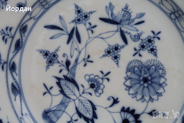 Порцеланова чиния Мейсен, снимка 6 - Чинии - 37074695