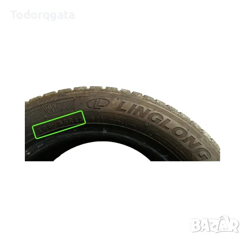 Две Зимни Гуми LINGLONG Sport Master 195 55 R15 Winter за Джанта 6J DOT 2825 Сърбия Запазени 15 Цола, снимка 3 - Гуми и джанти - 56198685
