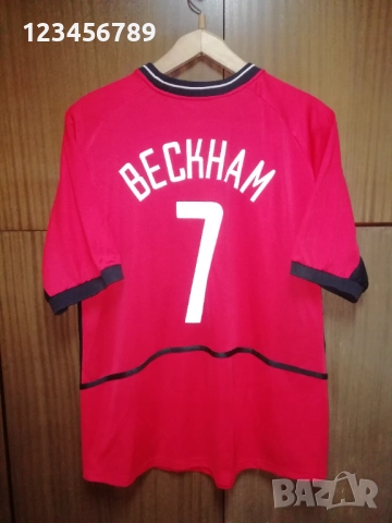 Manchester United Beckham Nike оригинална тениска фланелка Бекъм Манчестър Юнайтед екип 2002/2003