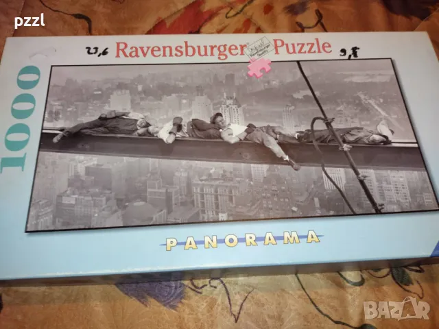Пъзел "Radio city workers nap, 1932" Panorama 2000г. Ravensburger 1000 части , снимка 1