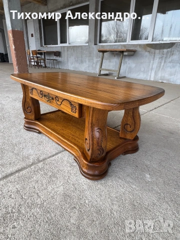 Холна маса от дъбов масив, снимка 7 - Маси - 53334314