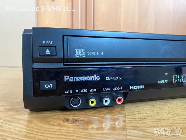 DVD-VHS recorder Panasonic DMR-EZ47V, снимка 3 - Плейъри, домашно кино, прожектори - 44464612