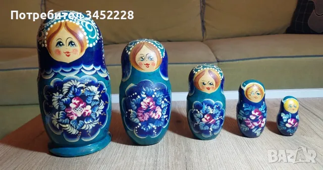 матрйошки 5 броя комплект за ценители , снимка 2 - Антикварни и старинни предмети - 50424898