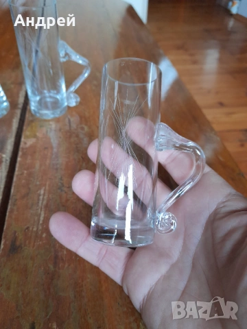 Стари стъклени чаши #5, снимка 2 - Други ценни предмети - 53099172