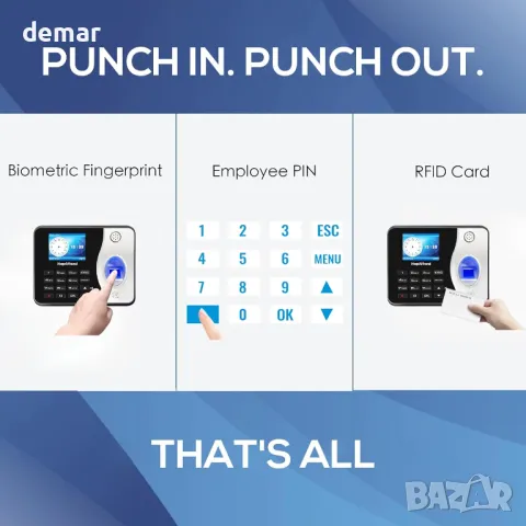 HapAttend Самостоятелна машина за присъствие, с 5 RFID карти, Н3, снимка 3 - Друга електроника - 48826813