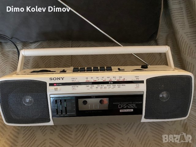 SONY CFS 212 White Радио Касетофон. Rare