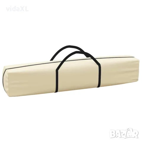 vidaXL Сгъваема парти палатка със странични стени, кремава, 3x6 м, снимка 8 - Палатки - 56148326