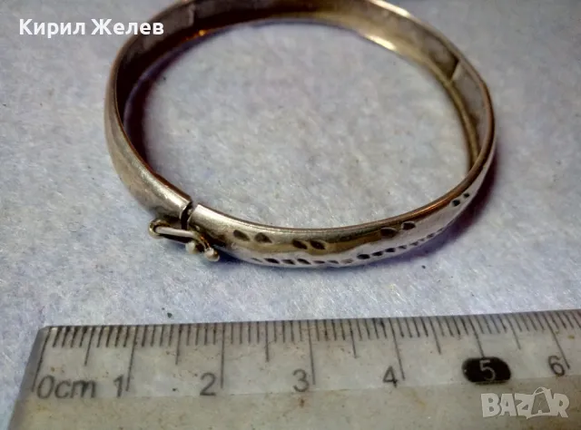 Старинна СТИЛНО РЪЧНО ОРНАМЕНТИРАНА РЕТРО АРТ СРЕБЪРНА ГРИВНА СРЕБРО 925 МАЙСТОРСКА ИЗРАБОТКА 47973, снимка 9 - Антикварни и старинни предмети - 48493019