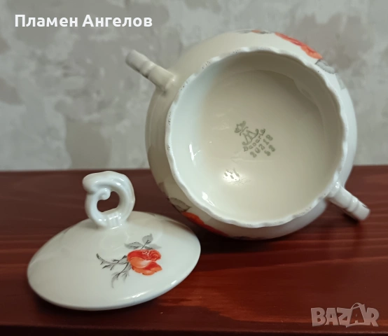 Антикварна Баварска захарница "Mittertech" Бавария , снимка 8 - Антикварни и старинни предмети - 53895111