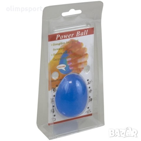 Топка – яйце за сила, 5.9х4.3 см, Синя, С ниско,средно и високо съпротивление., снимка 2 - Фитнес уреди - 42770690