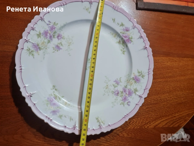 Прекрасно старо порцеланово плато , снимка 2 - Декорация за дома - 53170948