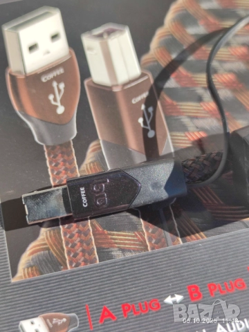 Audioquest Coffee 0.75m USB 2.0 A/B 72V DBS, снимка 6 - Други - 51149608