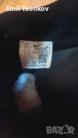 Nike Air Force 1 Low Black Rubber Swoosh – 45.5, снимка 6 - Маратонки - 56327220