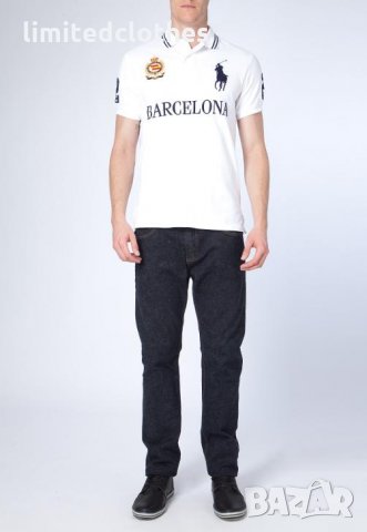 POLO by RALPH LAUREN BARCELONA Мъжка Тениска с Яка size M, снимка 4 - Тениски - 30956135