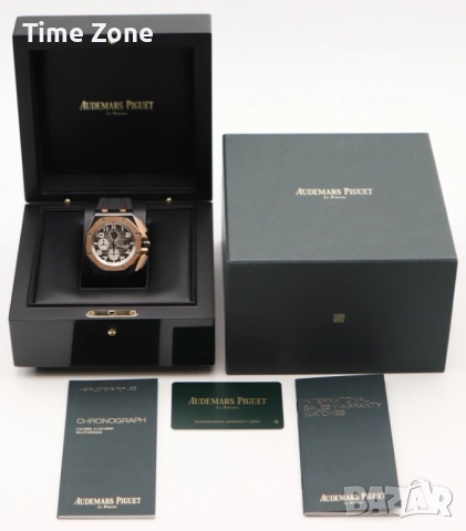 Audemars Piguet Royal Oak Offshore Chronograph 44mm Black Ceramic & Rose Gold Различни Варианти, снимка 2 - Мъжки - 52998281