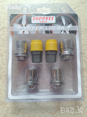 Секретни гайки за гуми с резервен ключ