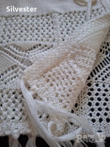 Дамско плетено елече на ресни, Чисто ново, размер XL , снимка 9 - Елеци - 50861857