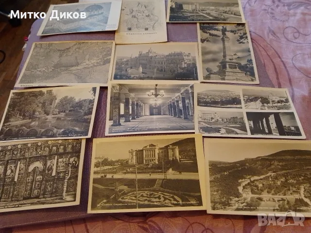 стари пощ.картички Русе,Шумен,Мадара,Димитрово,Банско,Търново 14х9 см