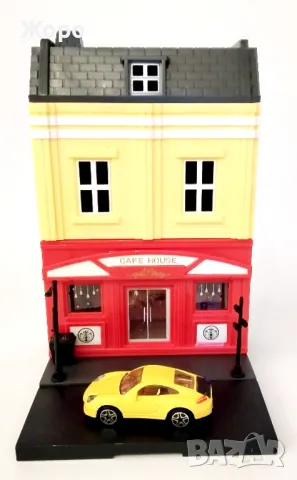 Европейска улица със сгради на модули и малки колички 0230653, снимка 13 - Образователни игри - 48418202