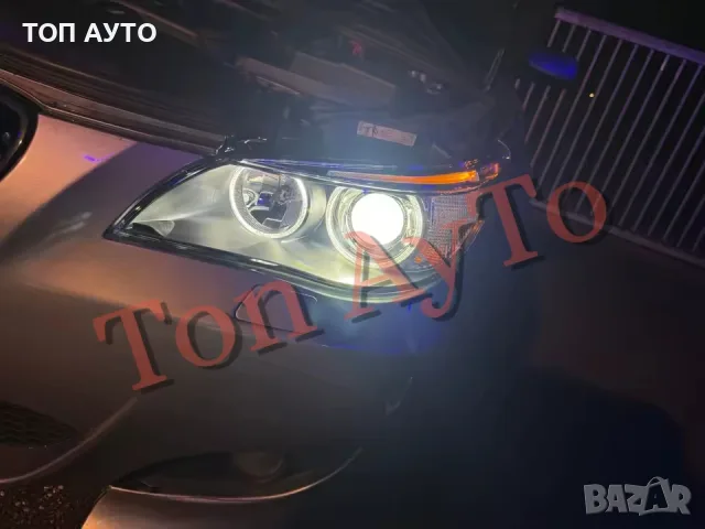 Стъкла Капаци Фарове БМВ Е60 Е61 М5 BMW E60 E61 M5 2003 - 2010 Мигач Вежда Стъкла Фарове , снимка 10 - Части - 55836457