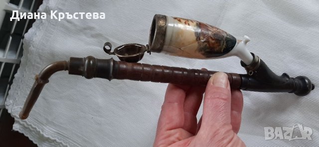Стара керамична лула, снимка 6 - Антикварни и старинни предмети - 40220996