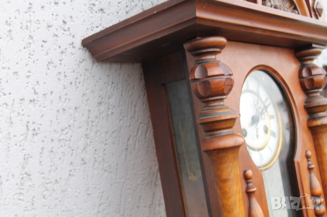 Немски стенен часовник, снимка 9 - Антикварни и старинни предмети - 44390071