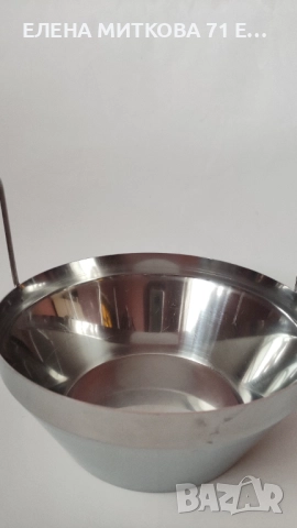 Дълбок съд от неръждаема стомана за пържене,варене на сладко и др., снимка 4 - Съдове за готвене - 52818230