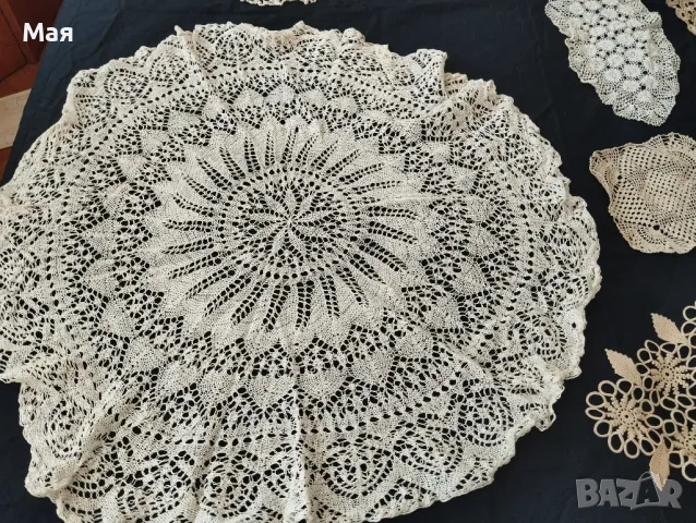 Красиви плетени покривки , едновремешни, снимка 11 - Антикварни и старинни предмети - 50431446