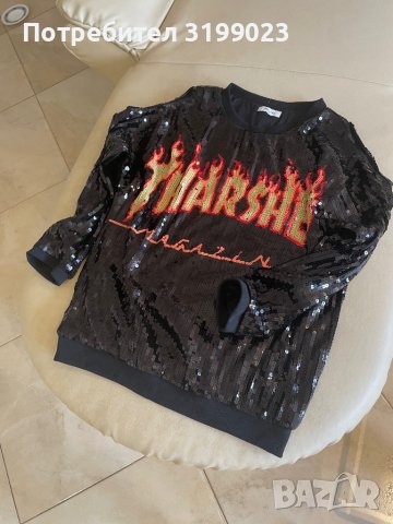 Дамска блуза 2xl с пайети, снимка 5 - Ризи - 37687341