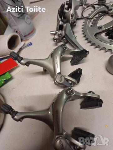 vintage groupset shimano 105 series 1051, снимка 10 - Части за велосипеди - 53017422